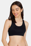 Zivame Girls Double Layered Non Wired Full Coverage Racerback Beginner Sports Bra (Pack of 2) - Multicolor — thumbnail 6